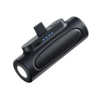Atsarginis maitinimo šaltinis ("Power Bank") Juoda 5000mAh kapsulės formos išorinė baterija, „Lightning“