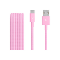Apple USB-A to USB-C Woven Cable (1.5m) - Power Pink | Apple | MK8R4ZM/A