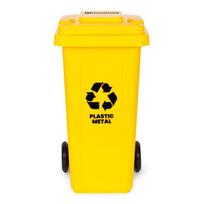 Lauko šiukšliadėžė MultiStore MO-240G-13-K, 240 l, geltona sp.