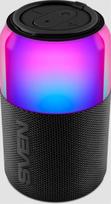 portable speaker SVEN PS-130, black, power output 10W (RMS), TWS, Bluetooth, USB, lithium battery | SV-022969
