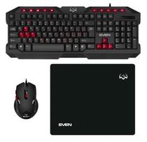 Gaming combo keyboard+mouse+pad GS-9200 (114 keys,, 8 add. keys, 800-2400DPI, 5+1keys) | SV-018221