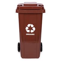 Lauko šiukšliadėžė MultiStore MO-240G-2-K, 240 l, ruda sp.