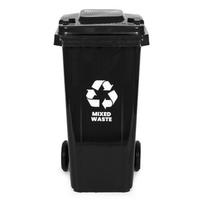 Lauko šiukšliadėžė MultiStore MO-240G-1-K, 240 l, juoda sp.