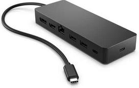 HP Universal USB-C Multiport Hub, docking station (black, USB-A, USB-C)