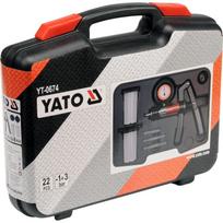 Yato vakuuminis siurblys YT-0674, 22 vnt., -1–3 bar, jungiklis, diagnostikos rinkinys