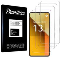 Grūdintas Stiklas Xiaomi Redmi Note 13 5G [4 vnt.] Ekrano Apsaugos Plėvelė Phonillico®
