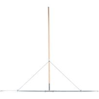 Vorel trinkelių keltuvas 35030, 200cm, 150cm, aliuminis, medinė rankena, žvyro paviršių išlyginimui