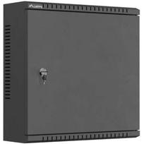 Lanberg montavimo spinta TPR WAT1-4014-00B, 10 colių, 400x400x140mm, juoda, IP20, metalinės durys, MESH plokštė, DIN bėgelis TS-35