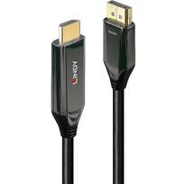 Lindy aktyvus adapterio kabelis DisplayPort į HDMI 40932, 3m, 8K 60Hz, 48Gbit/s, DP 1.4, HDMI 2.1, 4:4:4, auksiniai kontaktai