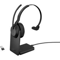 Jabra Evolve2 55, with charging station (black, mono, UC, USB-A, Link380a)