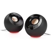 Creative Labs Pebble SE 51MF1725AA000, kompiuterio garsiakalbiai, 2.0, 8.8 W, USB-C, AUX, 80-20000 Hz, RGB apšvietimas, juodas