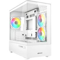 Sharkoon MK6 RGB kompiuterio korpusas 4044951041800, baltas, Mini-Tower, 44l, 6,1kg, grūdintas stiklas