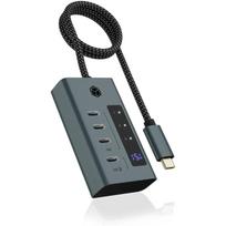 Icybox USB šakotuvas 61062 IB-HUB1454-C31, 4x USB Type-C 3.2 Gen 2, 10Gbit/s, 20 W USB Power Delivery, 24 W maitinimo šaltinis