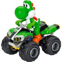 Carrera RC Mario Kart Yoshi Kvadraciklas 370200997X, 2,4 GHz, 9 km/h, 30 min, USB, 50 min, 16 transporto priemonės, nuo 6 metų