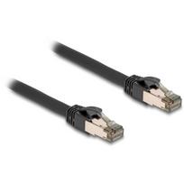 Delock Tinklo kabelis 80242, 3m, U/FTP, Cat.6a, 28 AWG, RJ-45, juodas, atsparus drėgmei, dulkėms, graužikams, fiksatorių apsauga