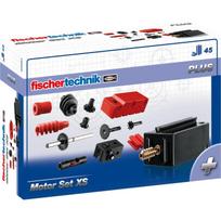 Fischertechnik variklio rinkinys 505281 PLUS, 9V, 1.0W, 6000 aps/min, 45 dalys, mechanikos mokslas, elektronika, nuo 7 metų