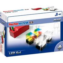 Fischertechnik 533877 LED rinkinys mokslo rinkinys, 40 komponentų, 2x Rainbow LED, 2x balti LED, 9V baterijos laikiklis