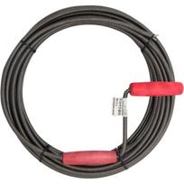 Awtools kanalizacijos valymo spiralė AW20752, 10mm, 20m, cinkuotos spyruoklinės plieninės vielos, ergonomiška medinė rankena