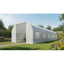 Awtools šiltnamio tunelis AW67630, 3x6x2m, 140g/m² PE plėvė su UV4 filtru, PP tinklelis, 25x0.7mm profilis, 13 langų