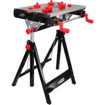 Awtools reguliuojamas sulankstomas darbastalis AW33520, 100kg, 60x59x77-107cm, 1vnt, plieninis rėmas, aliuminio viršus