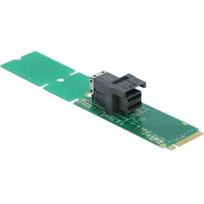 Delock adapteris 63145, M.2 Key M į SFF-8643, PCIe 4.0, 64Gbps, NVMe, UEFI, žalias