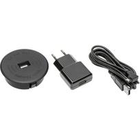 Gtv Belaidis įkroviklis AE-ZUSB-20N, 18W, USB-A 5V 2.1A, IP20, II klasė, juodas, įleidžiamas