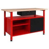 Awtools darbastalis AW30901, 1200x600x850mm, 400kg, 1 stalčius, 1 spintelė, 1.2mm/0.6mm plienas, 20kg lentyna, 20kg stalčius
