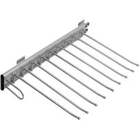 Gtv kelnių pakaba WW-WSLO00-01, 100mm, ištraukiama, 9 vietos, chromas, aliuminis, plienas, plastikas
