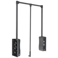 GTV pakabinamas spintos bėgelis PG-ST6083-60, 645-910mm, 8kg, plienas, drabužių pakabos, amortizatorius, varžtai
