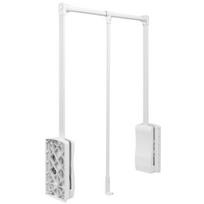 GTV drabužių pakabinimo sistema PG-ST4560-10A, 545-700mm, 8kg, plienas, balta, su varžtais, su amortizatoriumi