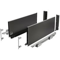 AXIS PRO GTV Drawer, H=168 mm, L=500 mm, push to open, full extension, black (C)