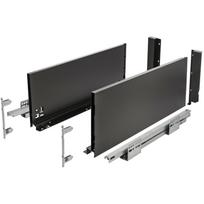AXIS PRO GTV Drawer, H=200 mm, L=400 mm, push to open, full extension, black (C)