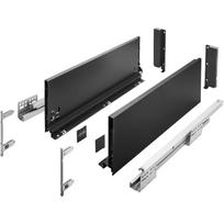 AXIS PRO GTV Drawer, H=168 mm, L=600 mm, soft-close, full extension, black (C)