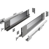 GTV AXIS PRO drawer H=116, L=550, soft-close, side with glass, anthracite