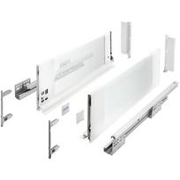GTV AXIS PRO drawer H=167, L=350, soft-close, side with glass, white
