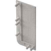 End cap for L profile - full, VELLO handleless system with LED function, silver right (10 pcs / pack)
