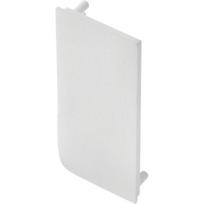 End cap for L profile - full, VELLO handleless system with LED function, white left (10 pcs / pack)