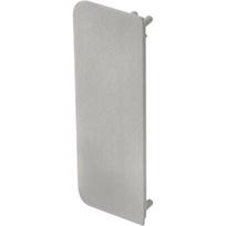 End cap for C profile - full, VELLO handleless system with LED function, silver (10 pcs / pack)