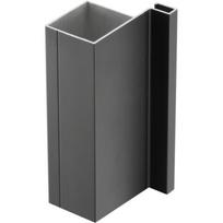 Gtv aliuminio profilis PA-VELLO-TJ3M-20M, 3000mm, 40mm, juodas matinis, anoduotas, rankena, pjaustomas
