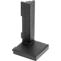External connector VELLO L profile, black, (10 pcs/op.)