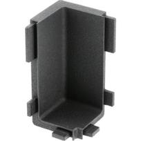 Internal connector VELLO L profile, black, (10 pcs/op.)