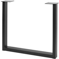 GTV INDUSTRIA stalo koja NM-INDUSTRIA-P40-20M, 710mm, 820mm, 80x40x2mm, plienas, juodas matinis, veltinis pridedamas