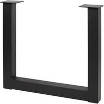 GTV rėmo kojelė INDUSTRIA PRO NM-INDUSTRIA-P80-20M, 710mm, 820mm, 80x80mm, plienas, juodas matinis, veltinis įskaičiuotas