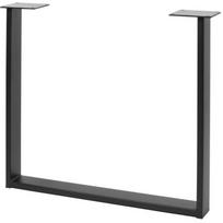 GTV INDUSTRIA rėmo kojelė NM-INDUSTRIA-P20-20M, 710mm, 820mm, profilis 80x20mm, plienas, juodas matinis, veltinis įskaičiuotas