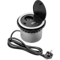 Gtv Įkroviklis ištraukiama elektros lizdas AE-BPW1U2UCH-80, 5V, 2A, 3600W, IP20, USB-A prievadas, plastikas