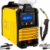 PÓŁAUTOMAT SPAWALNICZY INVERTOROWY MIG-224 LCD DUAL PULS SYNERGIA MMA 4x4, 200A/60%, 230V, MB24/3,GP50, MMAR, D200