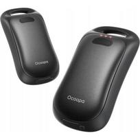 Ocoopa elektrinis rankų šildytuvas UT3061-BK, 6000 mAh, 9 h, 4 lygiai, juodas, aliuminis, maitinimo kabelis, dėklas