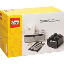 Room Copenhagen LEGO stalo stalčiai, 3 vnt., daiktų dėžė, balta, 43250801