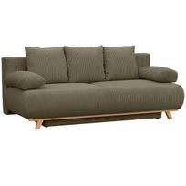 Sofa-lova išskleidžiama su patalynės dėže, 188 x 140 cm, tamsiai žalia