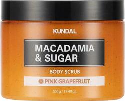KUNDAL Macadamia & Sugar Rožinė Grapefruit Body Scrub - Tělový peeling 550.0g